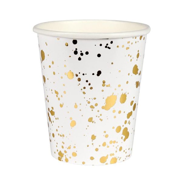 Gold Splatter Party Cups For Discount - Image 5