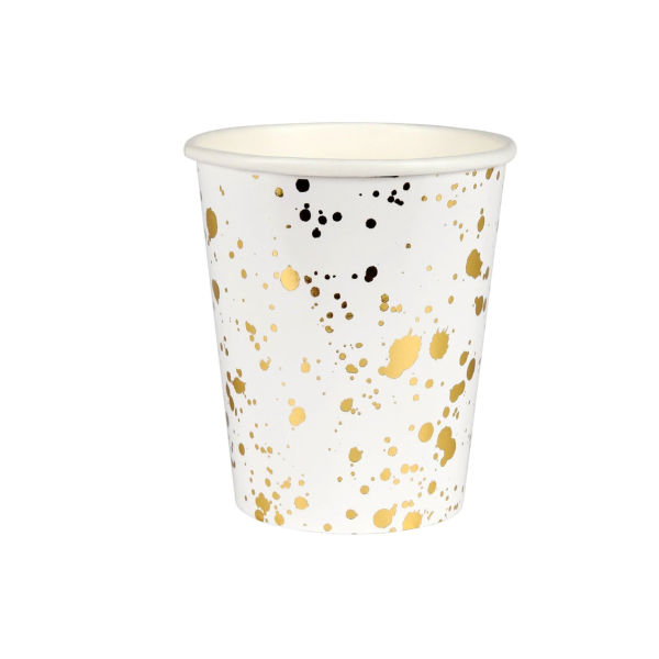 Gold Splatter Party Cups For Discount - Image 4