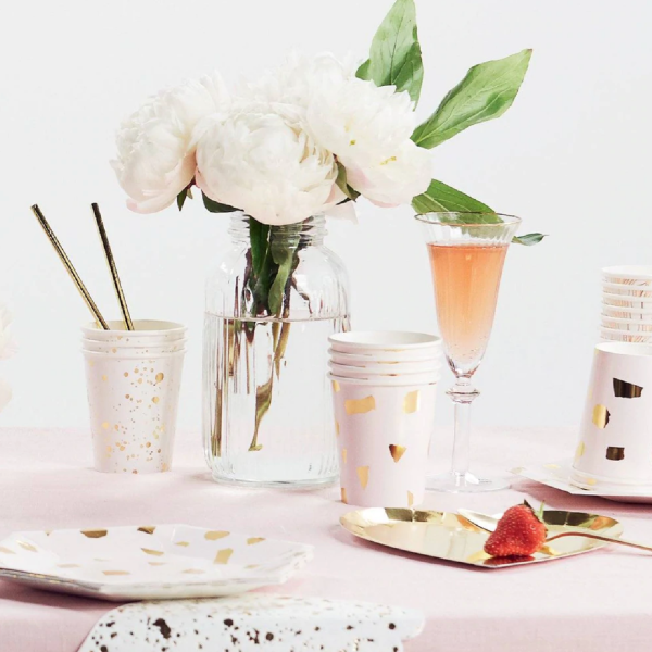 Gold Splatter Party Cups For Discount - Image 2