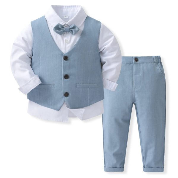 Solid Vest Suit Discount
