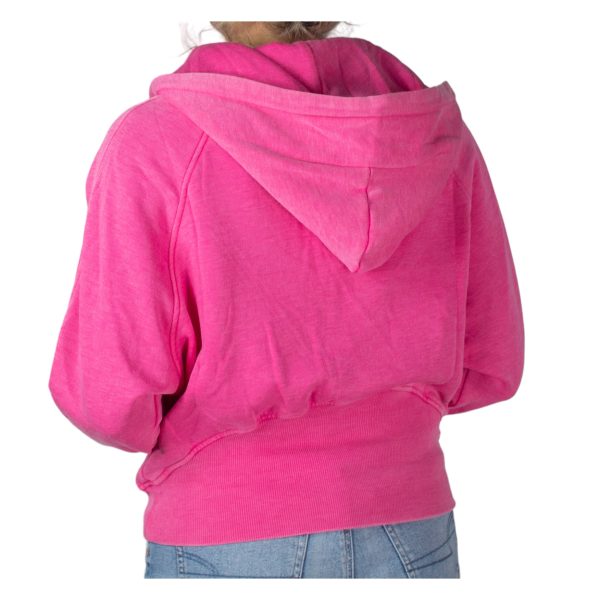 PO-7204 Half Zip Wash Hoodie Hot Pink For Cheap - Image 2