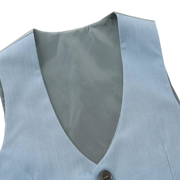 Solid Vest Suit Discount - Image 4