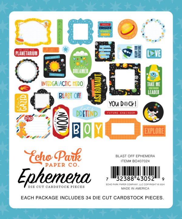BLAST OFF Ephemera - Echo Park Online Hot Sale - Image 2