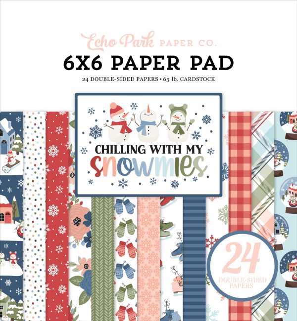 CHILLING WITH MY SNOWMIES 6x6 Paper Pad - Echo Park Discount
