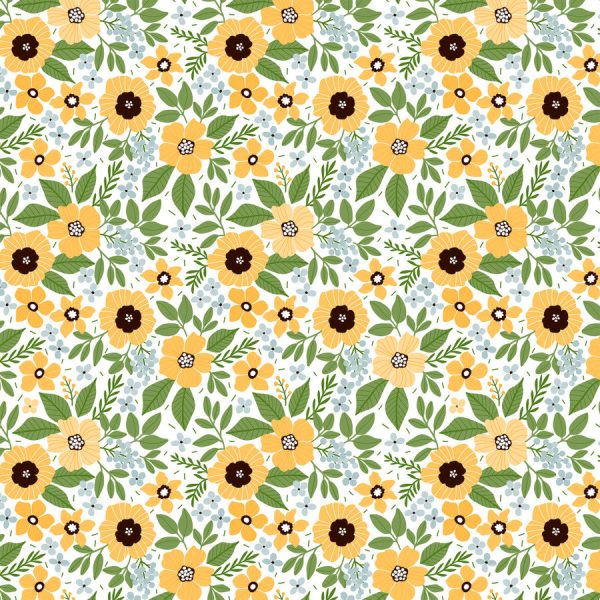 HAPPY FLORAL - 12x12 Double-Sided Patterned Paper - Echo Park Cheap - Image 3