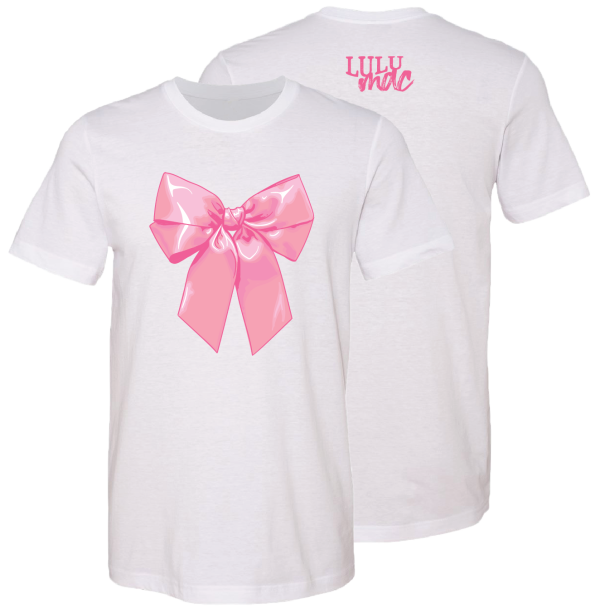 138 Big Pink Bow White Cheap - Image 2