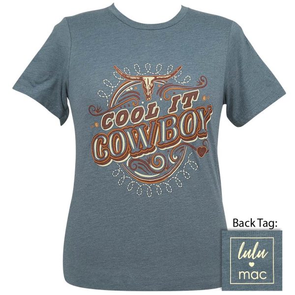 Lulu Mac 85- Cool It Cowboy SS- Heather Slate Online Sale