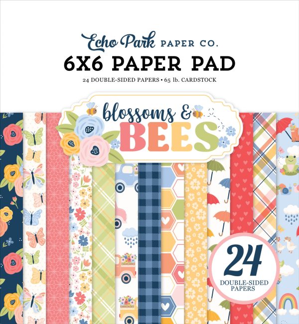 BLOSSOMS AND BEES 6x6 Paper Pad - Echo Park Discount