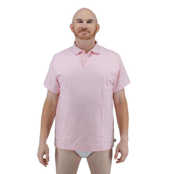 Baby Pink Snappies Polo Cheap - Image 2
