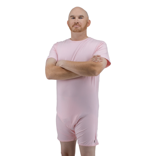 Baby Pink Snappies Romper Hot on Sale - Image 3