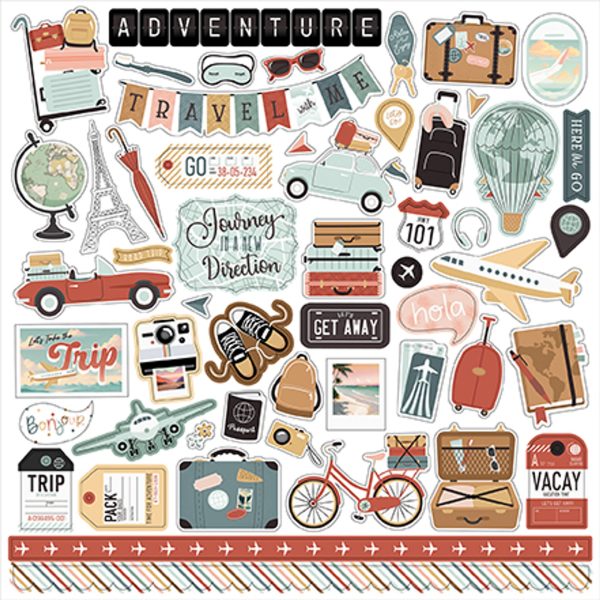LET S TAKE A TRIP 12x12 Collection Kit - Echo Park Online Sale - Image 2