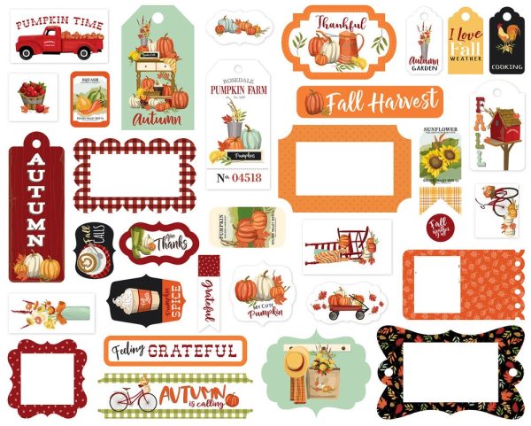 WELCOME AUTUMN Frames & Tags - Carta Bella Online Hot Sale - Image 3