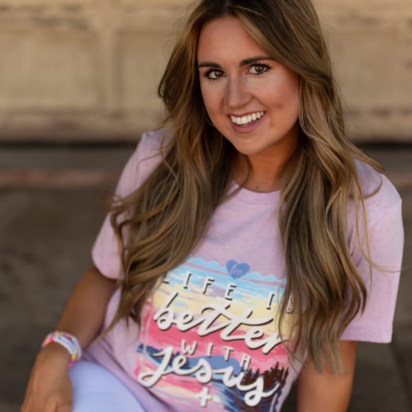 Lulu Mac - Better With Jesus - Heather Prism Lilac SS - LM73 Cheap - Image 2