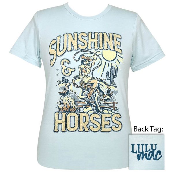 Lulu Mac 96-Sunshine Horse SS-Heather Ice Blue Discount