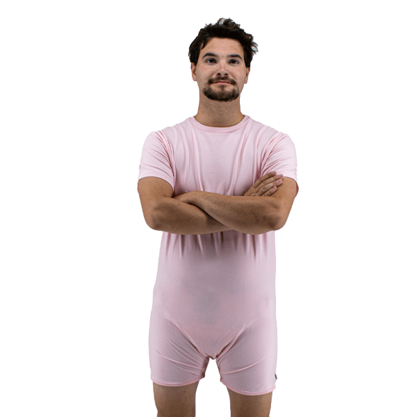 Baby Pink Snappies Romper Hot on Sale - Image 2