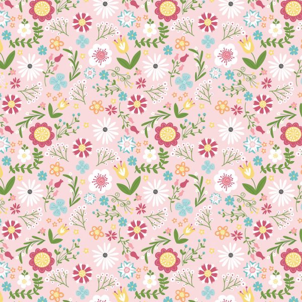ALL GIRL FLORAL - 12x12 Double-Sided Patterned Paper - Echo Park Online Hot Sale - Image 2