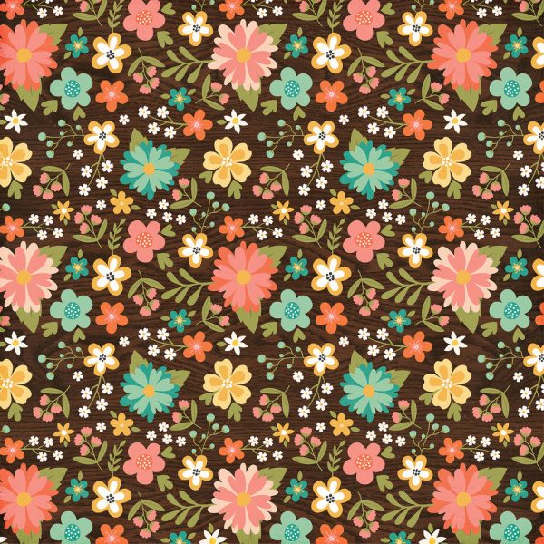 FAVORITE FLORAL - 12x12 Double-Sided Patterned Paper - Echo Park Online now - Image 2