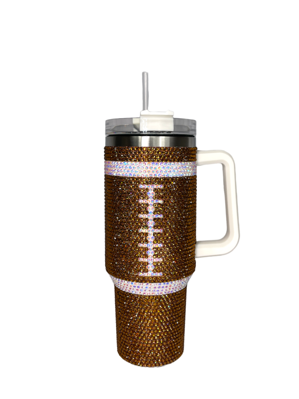SC-4412-D Morgan Tumbler Diamond Football Fashion - Image 2