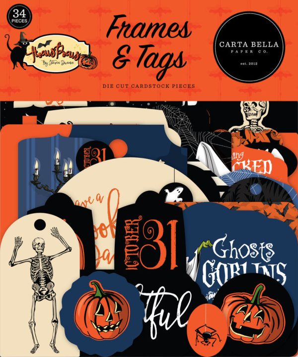HOCUS POCUS Frames & Tags - Carta Bella For Sale