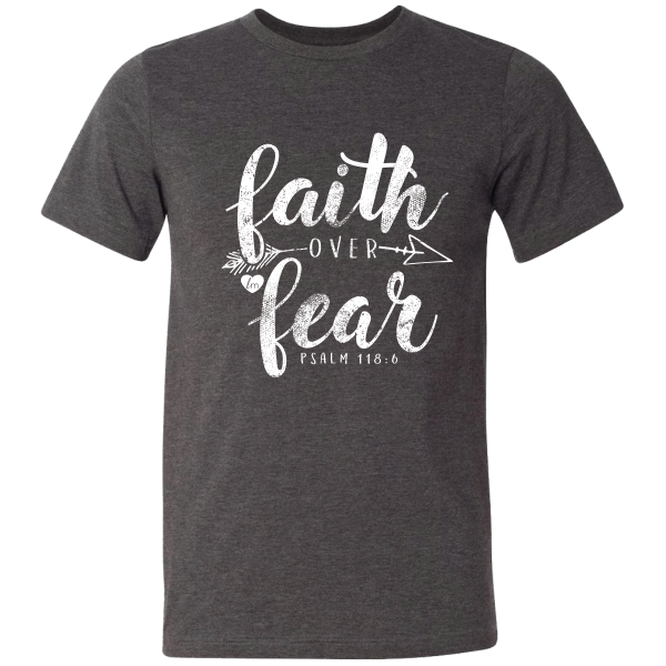 LM-24 Faith Over Fear Dark Grey Heather Discount - Image 2