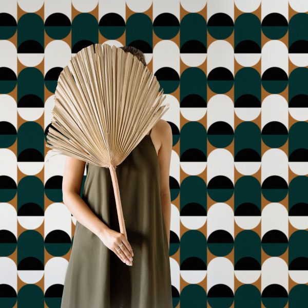 Pine Retro Design Removable Wallpaper Online now