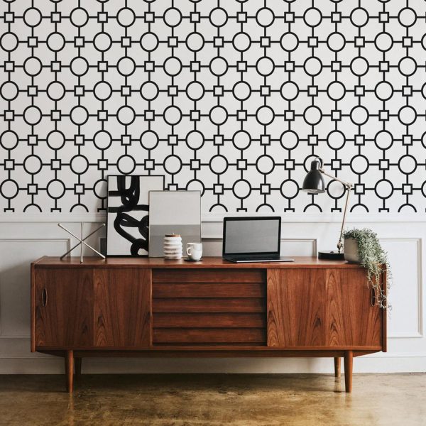 Retro style removable wallpaper Cheap