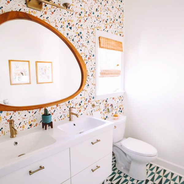 Bright Terrazzo Design Removable Wallpaper on Sale - Image 3