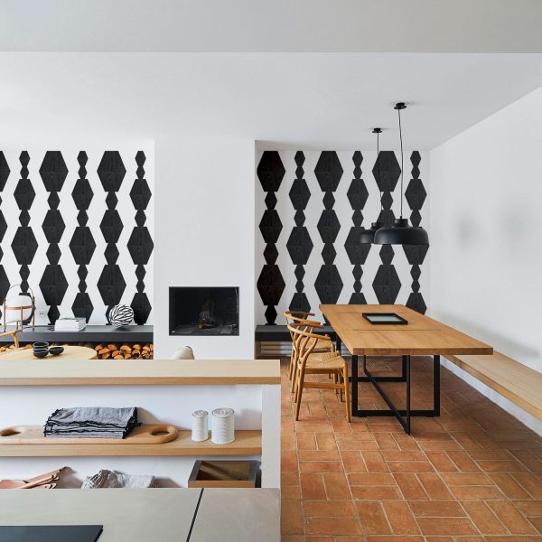 Infinity wood block design removable wallpaper Online Hot Sale - Image 2