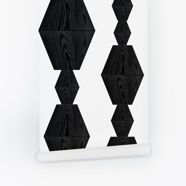 Infinity wood block design removable wallpaper Online Hot Sale - Image 3