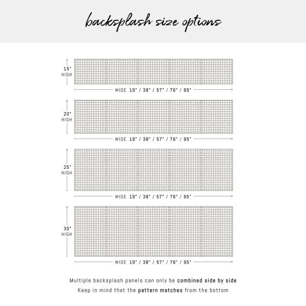 Elegant Watercolor Plaid Design Backsplash In Grey Cheap - Image 5